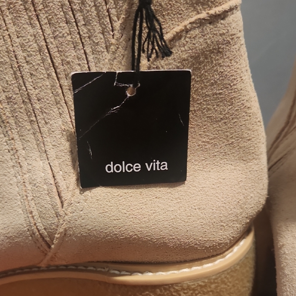 DV by Dolce Vita Cream Heeled Boots - Picture 3 of 7